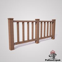 Декоративные заборы Amstel Wood, цвет коричневый №1 в Симферополе